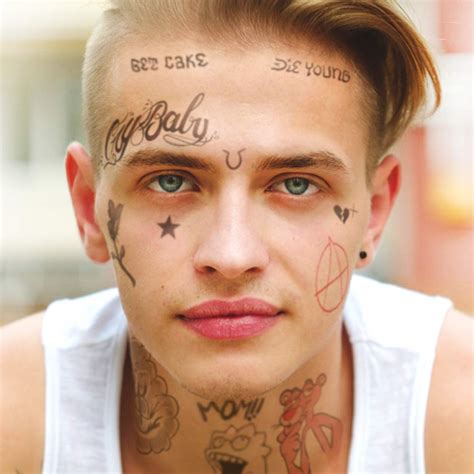 Buy Lil Peep Face Tattoo Set | Temporary Tattoos | Halloween Costume ...