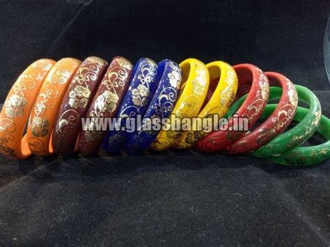 Wholesale Printed Glass Bangles Manufacturer Supplier from Firozabad India