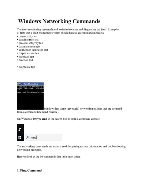 Network Commands in Windows 的图像结果