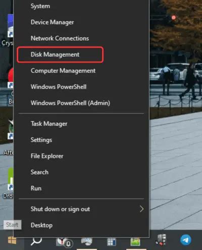 Open Disk Management 的图像结果