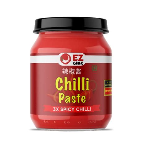 EZ COOK Chilli paste Instant Cooking [ 3X Hot Chilli Paste, Thick and ...