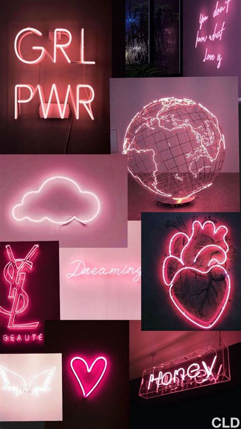 Download Bright Pink Neon Aesthetics Wallpaper | Wallpapers.com