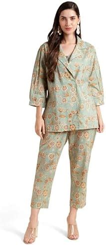 Buy MIRCHI FASHION Pure Cotton Women's Floral Printed 3 Piece Co-Ord ...