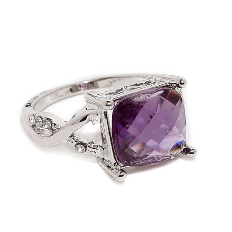 Buy Fabula Jewellery Purple & Silver Fashion Ring Online