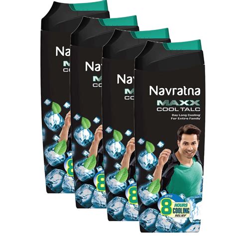 Navratna Maxx Cool Talc - 100g (Pack Of 4) – KartWalk