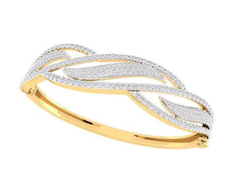 Online Jewellery Shopping in India - Peri Diamond Bangle - JewelsLane ...