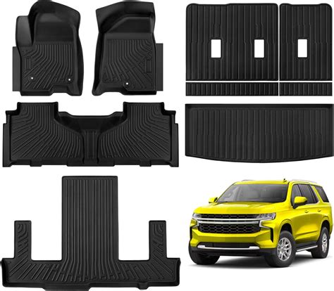 Amazon.com: JUZISHU Floor Mats for Chevrolet/Chevy Tahoe/GMC Yukon 7 ...
