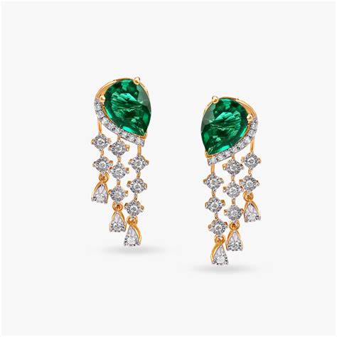 Teardrop Tassels of Splendour Diamond Drop Earrings