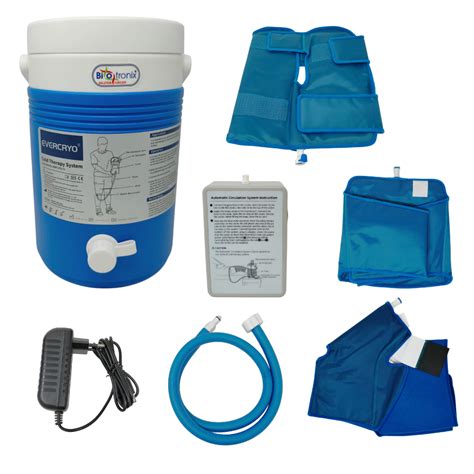 Portable Cryo Motorized Cold Therapy Unit with 1 Knee, 1 Back Attachme ...