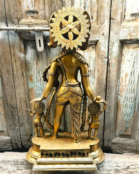 Brass Vishnu Vaikuntha Idol/Statue, 24 Inches – ArtyCraftz - Online ...