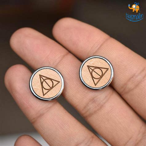 Harry Potter Wooden Cufflinks– Bigsmall.in