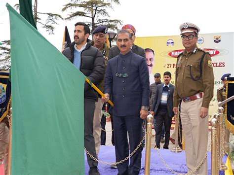 Himachal Pradesh: CM Sukhu flags off 27 police motorcycles for road ...