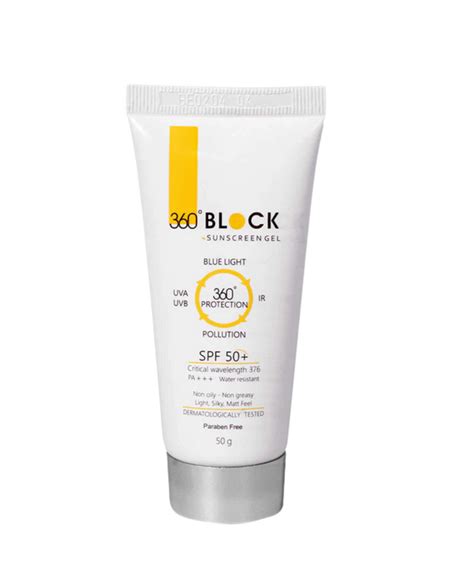 360 Block Sunscreen Gel SPF 50+ | 50g – bloomrx.in