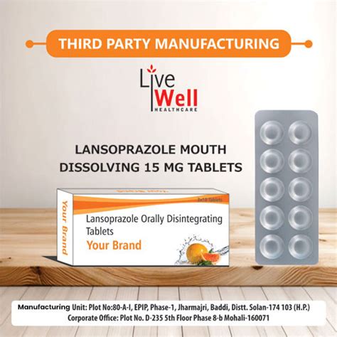 Lansoprazole Mouth Dissolving 15mg Tablets Live Well Healthcare