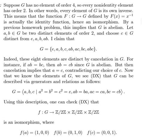 Give an example of abelian group consisting of 8 elements - Brainly.in