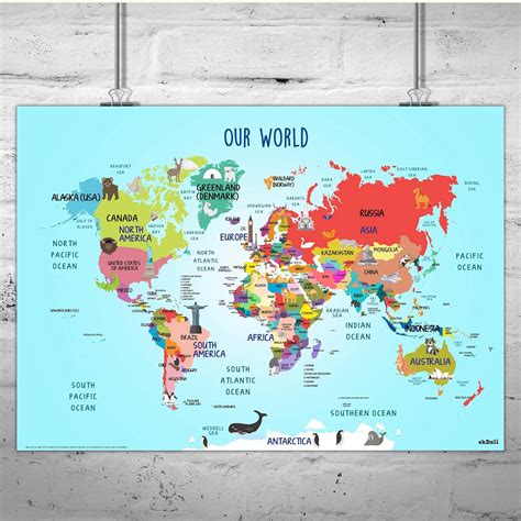 World Maps With Countries And Continents