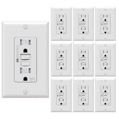 [10 Pack] WEBANG Self-Test GFCI Outlets, Tamper-Resistant and Weather ...