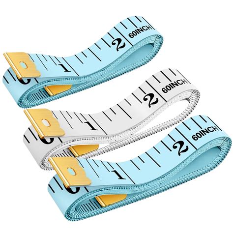 MOMENT 3 Pack Soft Measuring Tape for Body,Double Scale Fabric Craft ...