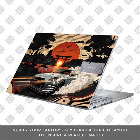 Samurai Rising Sun GTR Asus Vivobook X1605ZA Laptop Skin