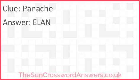 Panache crossword clue - TheSunCrosswordAnswers.co.uk