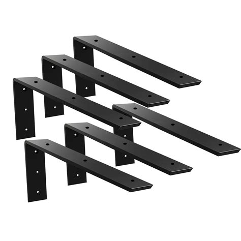 Snapklik.com : WINKER Countertop Support Bracket 6 Pack Heavy Duty 3/8" Thick Hidden L Shelf ...