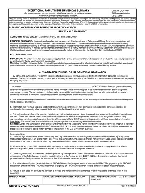 2006 Form DD 2792 Fill Online, Printable, Fillable, Blank - pdfFiller