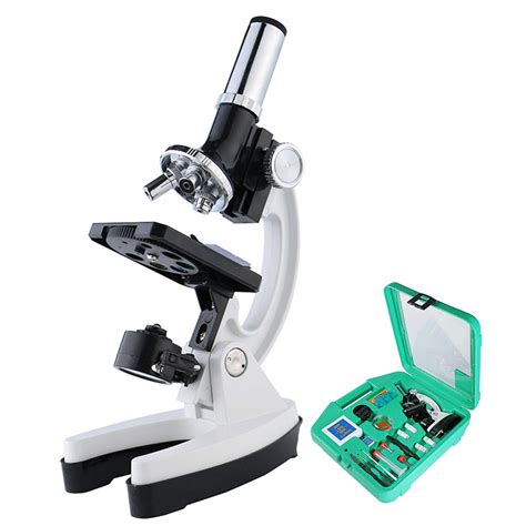 Irforachildrens Students All Metal Microscope Set With Accessories Kit ...