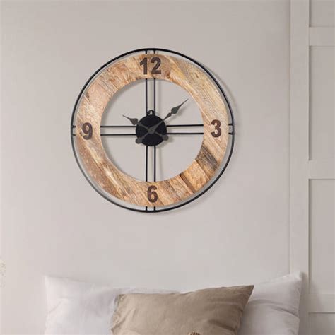Artsy Wooden Minimalist Wall Clock – The Artment