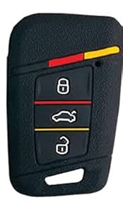 AUTODIFY™ Silicone Car Key Cover Black Compatible for VW Tiguan, Passat ...
