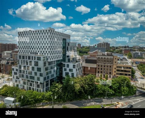 Futuristic law school building at the University of Baltimore Maryland ...