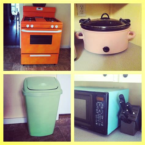 Change up the color of your kitchen by Painting your appliances ...