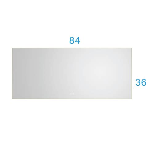 Vacolite 84-Inches x 36-Inches Polished Rectangular Dimmable LED ...