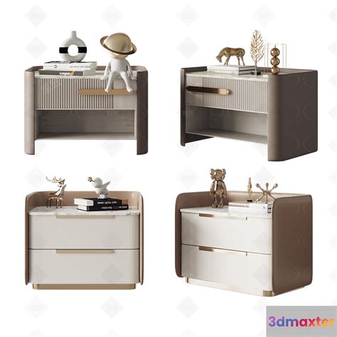 Bedside Tables - 3D Furniture Models - 110 3D Max - 3DMAXTER
