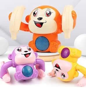 XCILLINCE TOYS Dancing Rolling Monkey Tumbling Spinning Clapping Monkey ...