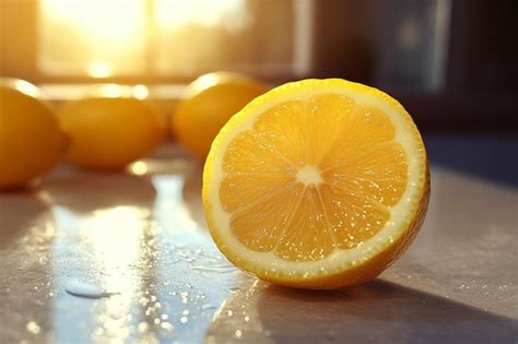 Lemon on the table | Premium AI-generated image