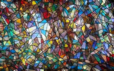 ArtStation - Stained glass window, colorful mosaic illustration