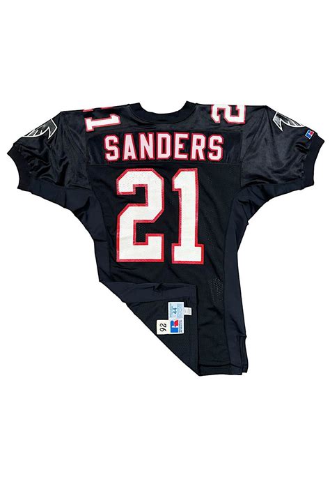 1992 Deion Sanders Atlanta Falcons Game-Used & Autographed Jersey ...