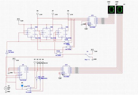Image result for Two-Bit Digital Stream Circuit Multisim