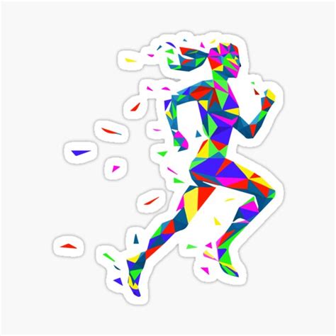 Woman Running Sticker 的图像结果
