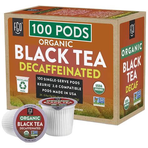 Amazon.com: Organic Decaf Black Tea K-Cup Pods, 100 Pods by FGO ...