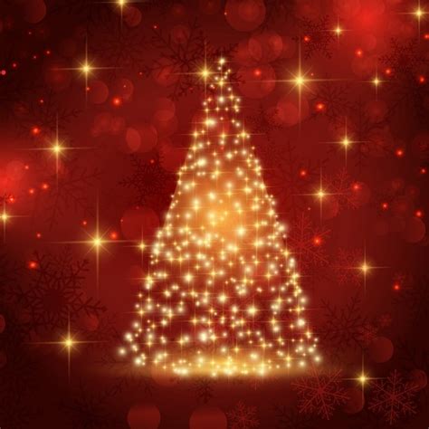 Weihnachten Hintergrund mit Schein Baum Design | Kostenlose Vektor