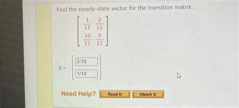 Image result for Steady State of Transition Matrix
