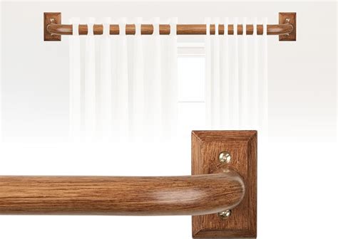 Amazon.com: HTZON Blackout Wrap Around Curtain Rod 72 to 144Inch:Heavy ...