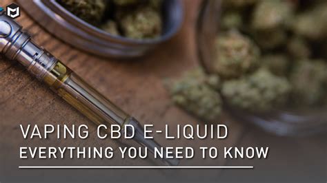 Vaping CBD E-Liquid: Everything You Need to Know – Jomotech
