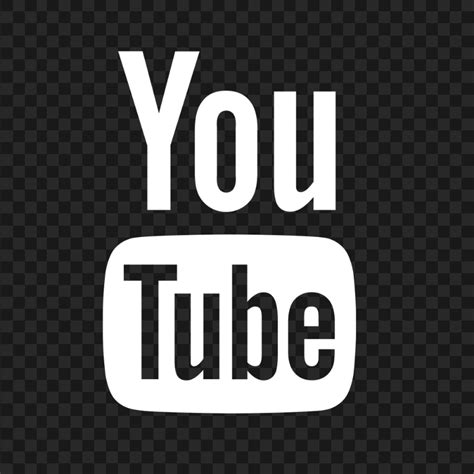 HD White Youtube YT Horizontal Logo PNG | Citypng