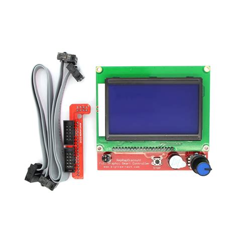 Generic 12864 Display LCD 3D Printer Controller +Adapter For RAMPS 1.4 ...