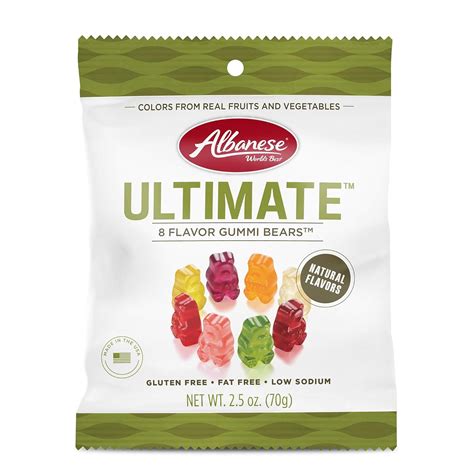 Amazon.com : Albanese World's Best Ultimate 8 Flavor Gummi Bears, 2.5oz ...
