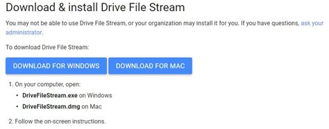 Image result for Drive File Stream Install Mac