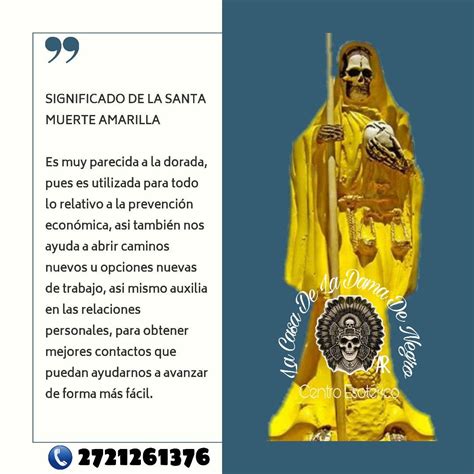 Significado de la santa muerte amarilla | Santa muerte, Muerte, Santos