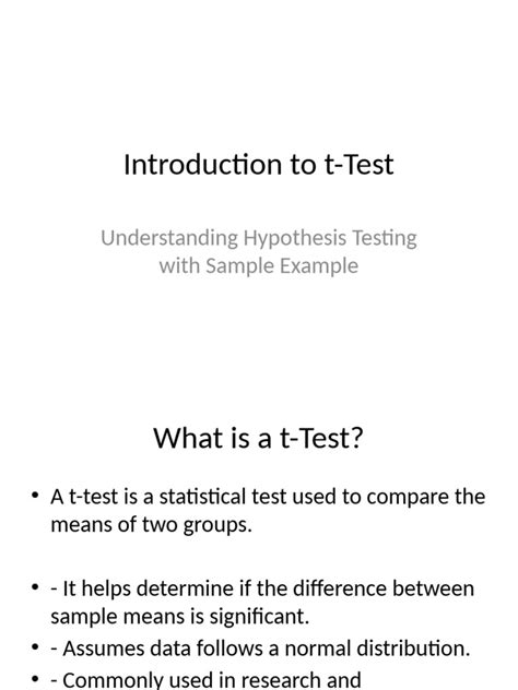 Image result for T-Test Introduction
